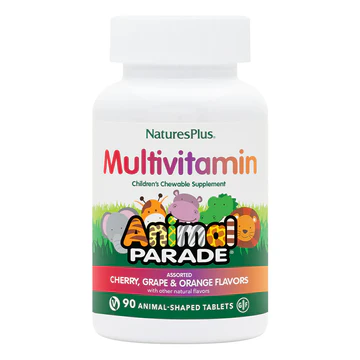Animal Parade Children’s Multivitamins (90 Tablets) – Complete Nutrition for Kids in Fun Animal Shapes