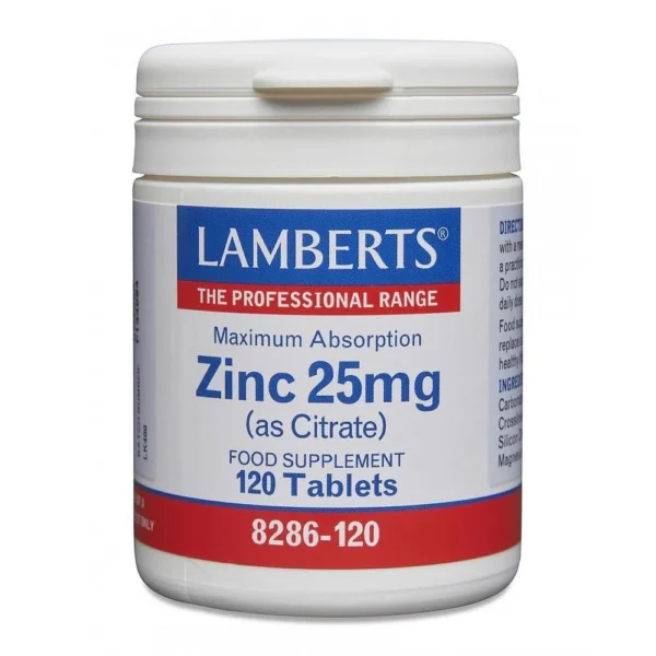 Zinc Citrate Tablets 25mg 120's